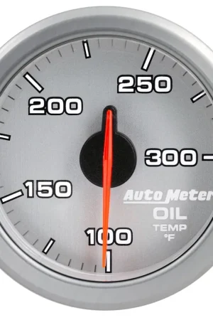 Autometer 2-1/16" Oil Temp 100-300 °F Air-Core Airdrive Silver Clearance