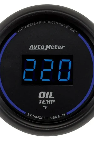 In Demand Autometer 2-1/16" Oil Temperature 0-340 °F Cobalt Digital