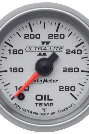 Reduced Price Autometer 2-1/16" Oil Temperature 140-280 °F Stepper Motor Ultra-Lite II