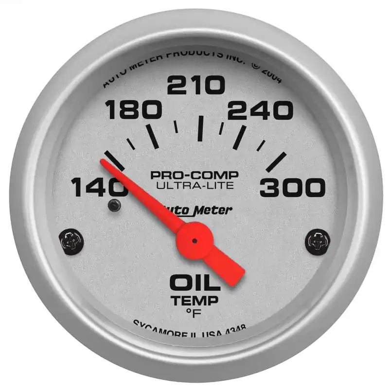 Autometer 2-1/16" Oil Temperature 140-300 °F Air-Core Ultra-Lite Limited Offer