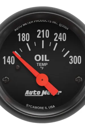 Autometer 2-1/16" Oil Temperature 140-300 °F Air-Core Z-Series Free Shipping