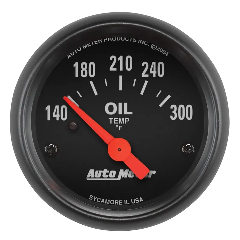 Autometer 2-1/16" Oil Temperature 140-300 °F Air-Core Z-Series Free Shipping