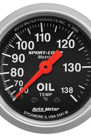 Hassle-Free Returns Autometer 2-1/16" Oil Temperature 60-140 °C 8 Ft. Mechanical Cobra