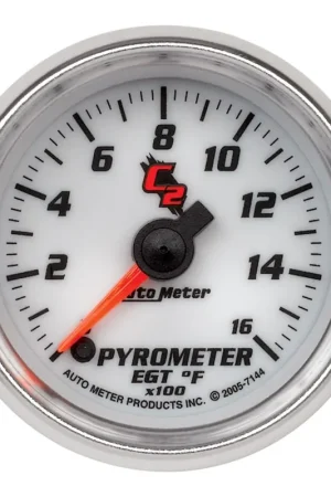 Autometer 2-1/16" Pyrometer 0-1600 °F Stepper Motor C2 Order Now