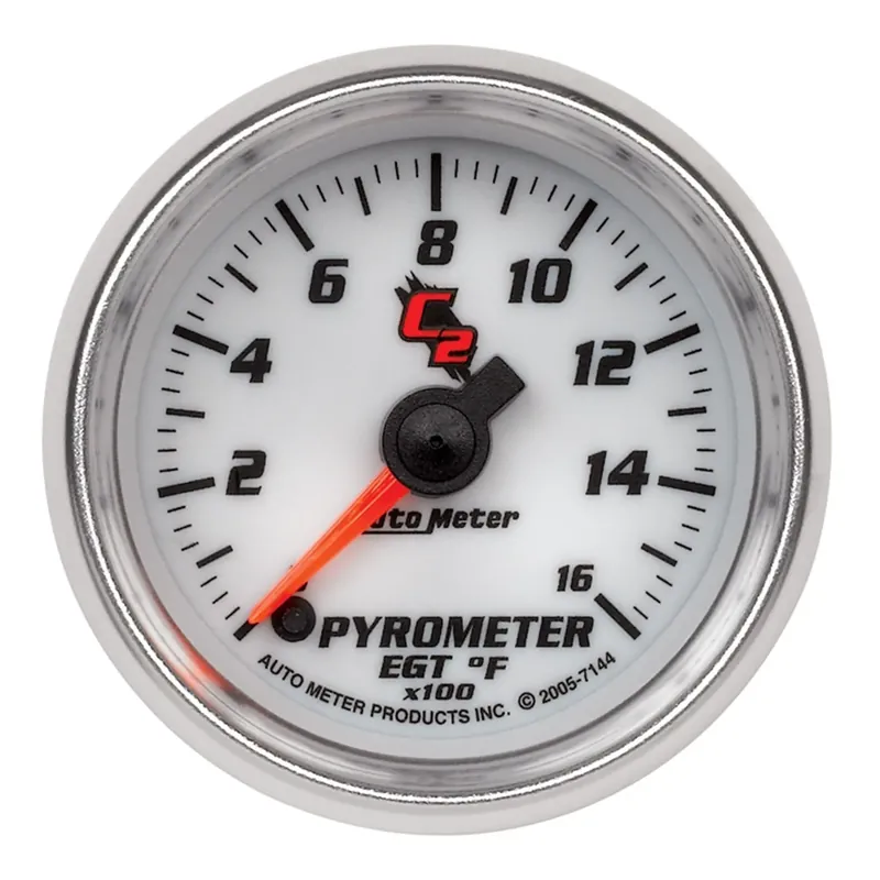 Autometer 2-1/16" Pyrometer 0-1600 °F Stepper Motor C2 Order Now