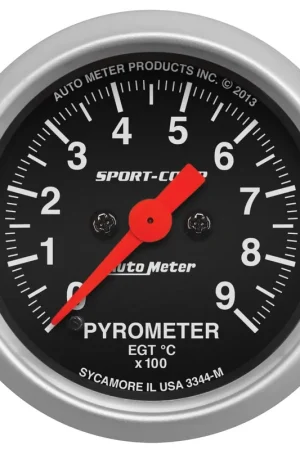 Autometer 2-1/16" Pyrometer 0-900 °C Sport-Comp Handmade