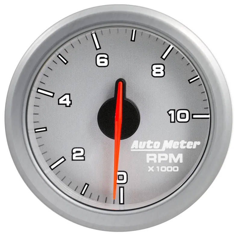 Autometer 2-1/16" Tach 0-10,000 RPM Air-Core Airdrive Silver Editor’s Pick