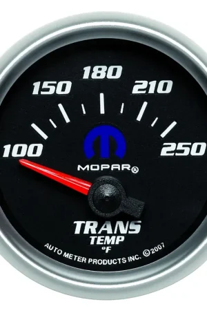 Autometer 2-1/16" Transmission Temperature 100-250 °F Air-Core Black Mopar Flash Sale