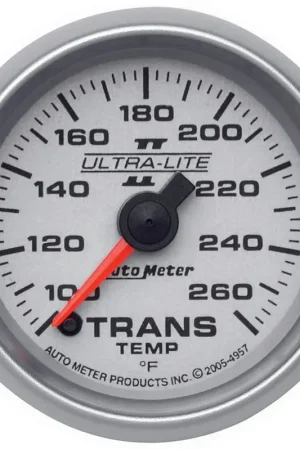 Autometer 2-1/16" Transmission Temperature 100-260 °F Stepper Motor Ultra-Lite II Limited Edition