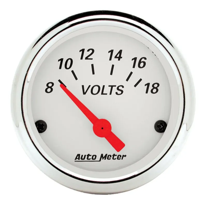 Exclusive Offer Autometer 2-1/16" Voltmeter 8-18V Air-Core Arctic White