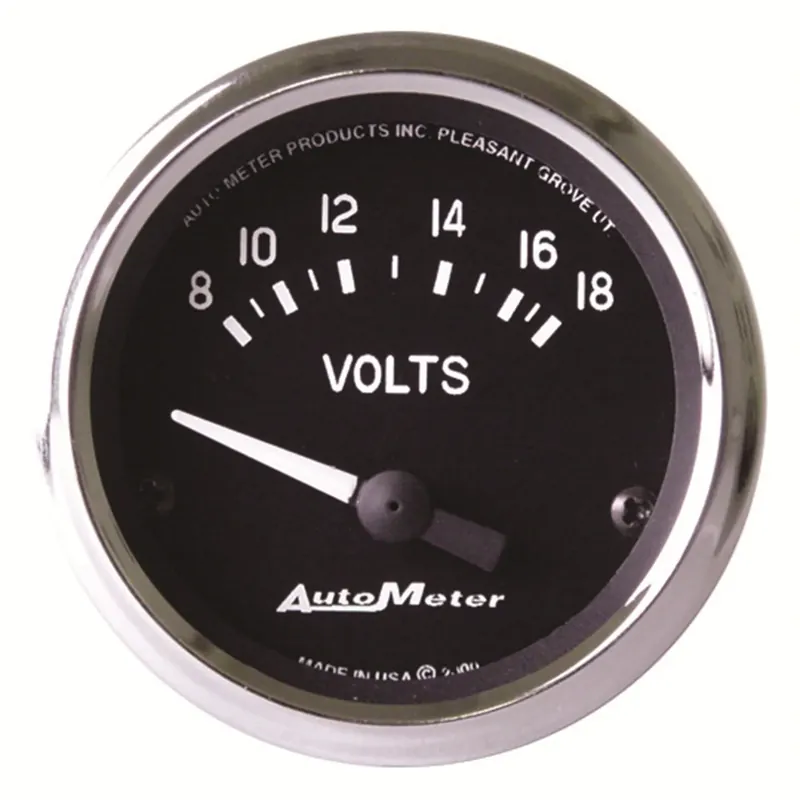 Cheap Autometer 2-1/16" Voltmeter 8-18V Air-Core Cobra