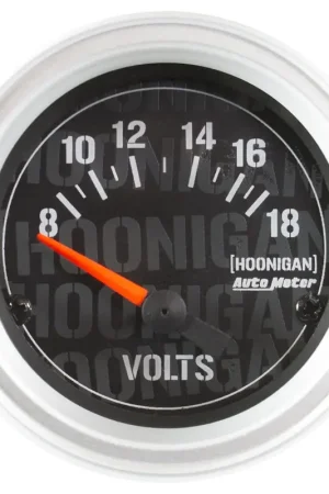 Autometer 2-1/16" Voltmeter 8-18V Air-Core Elec Hoonigan Factory Price