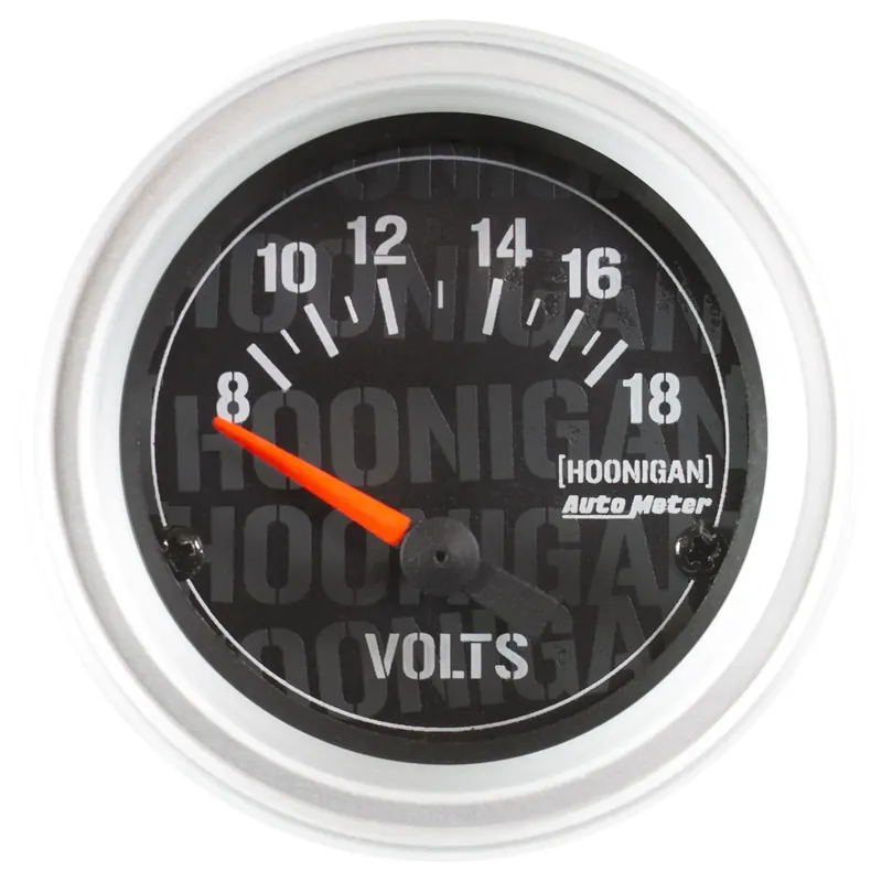 Autometer 2-1/16" Voltmeter 8-18V Air-Core Elec Hoonigan Factory Price