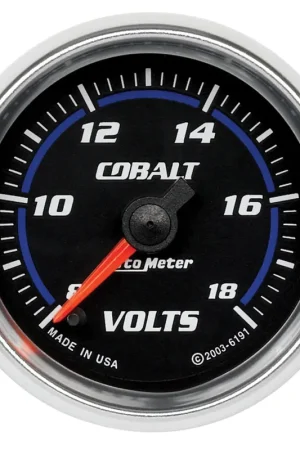Special Discount Autometer 2-1/16" Voltmeter 8-18V Digital Stepper Motor Cobalt