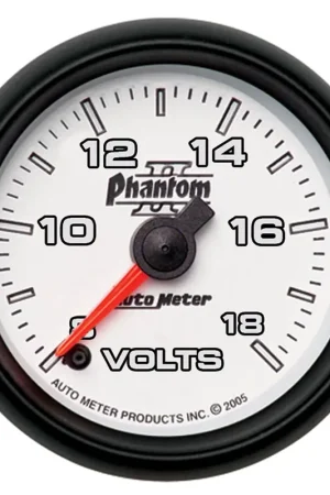 Autometer 2-1/16" Voltmeter 8-18V Digital Stepper Motor Phantom II Get Yours