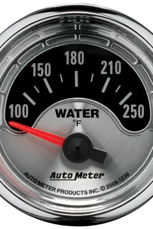 Autometer 2-1/16" Water Temperature 100-250 °F Air-Core American Muscle In Demand