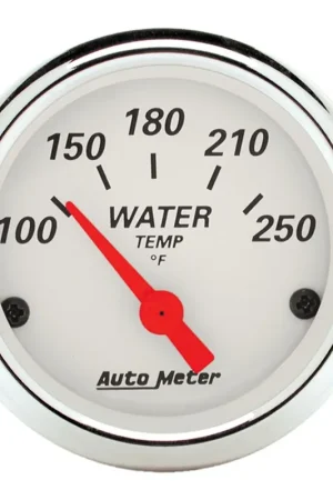 While Supplies Last Autometer 2-1/16" Water Temperature 100-250 °F Air-Core Arctic White