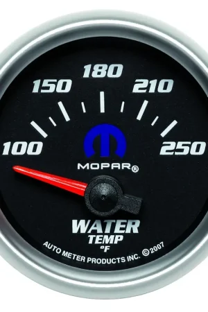 Autometer 2-1/16" Water Temperature 100-250 °F Air-Core Black Mopar Save Now