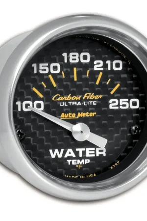 Autometer 2-1/16" Water Temperature 100-250 °F Air-Core Carbon Fiber Best Choice