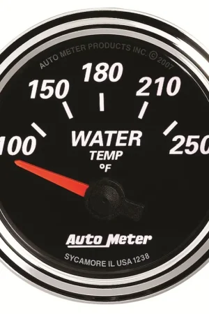 Secure Checkout Autometer 2-1/16" Water Temperature 100-250 °F Air-Core Designer Black II