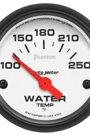 Instant Buy Autometer 2-1/16" Water Temperature 100-250 °F Air-Core Phantom