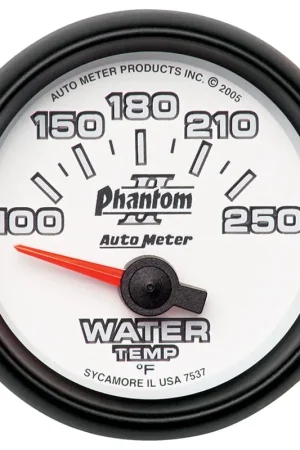 Autometer 2-1/16" Water Temperature 100-250 °F Air-Core Phantom II Buy Direct