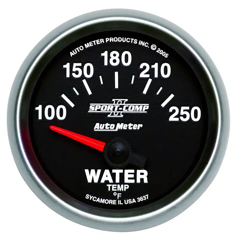 Autometer 2-1/16" Water Temperature 100-250 °F Air-Core Sport-Comp II Original