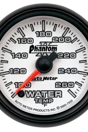 Autometer 2-1/16" Water Temperature 100-260 °F Stepper Motor Phantom II Buy Today