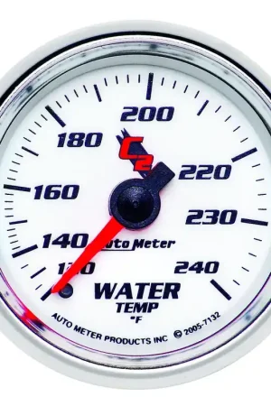 Exclusive Autometer 2-1/16" Water Temperature 120-240 °F 6 Ft. Mechanical C2