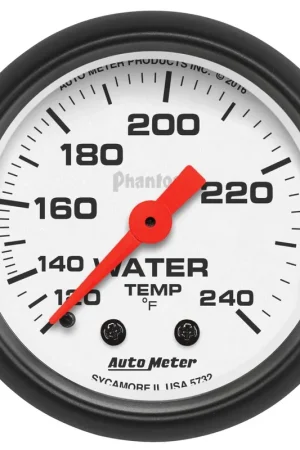 One Day Deal Autometer 2-1/16" Water Temperature 120-240 °F 6 Ft. Mechanical Phantom