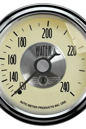 Autometer 2-1/16" Water Temperature 120-240 °F 6 Ft. Mechanical Prestige Antique Ivory Top Rated