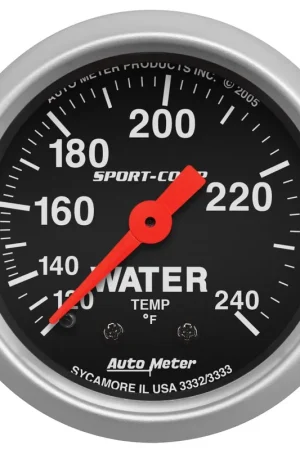 Hot Picks Autometer 2-1/16" Water Temperature 120-240 °F 6 Ft. Mechanical Sport-Comp