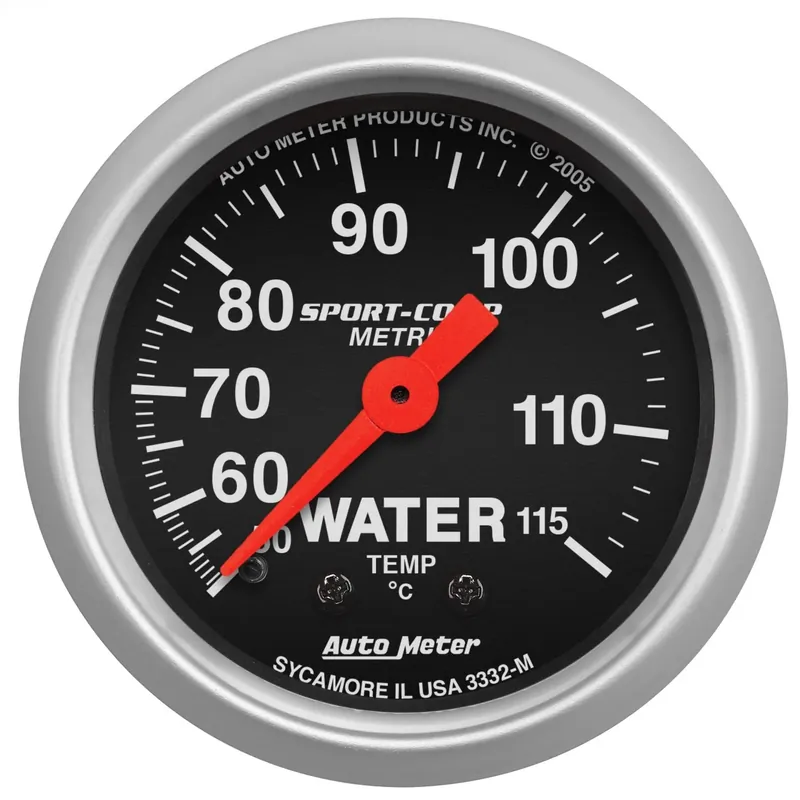 Save Now Autometer 2-1/16" Water Temperature 50-115 °C 6 Ft. Mechanical Sport-Comp