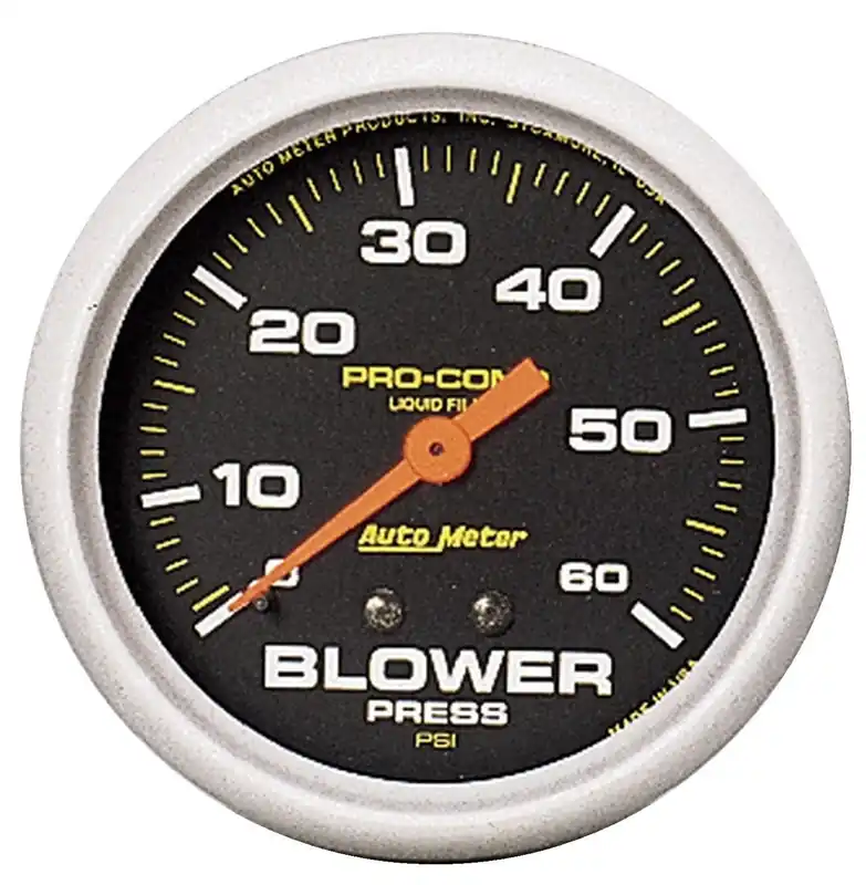 Price Drop Autometer 2-5/8" Blower Pressure 0-60 PSI Mechanical w/Memory Liquid Filled Pro-Comp