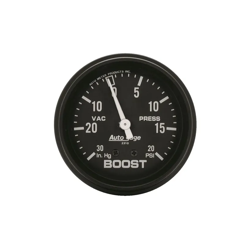 Special Discount Autometer 2-5/8" Boost/Vacuum 30 In HG/20 PSI Mechanical Full Sweep Auto Gage