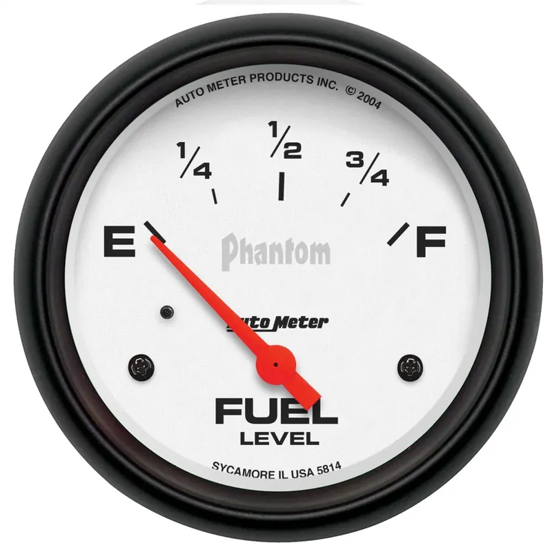 Hassle-Free Returns Autometer 2-5/8" Fuel Level 0-90 ohm Air-Core SSE Phantom