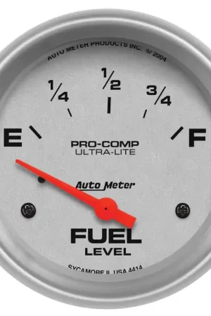 Trusted Brand Autometer 2-5/8" Fuel Level 0-90 ohm Air-Core SSE Ultra-Lite