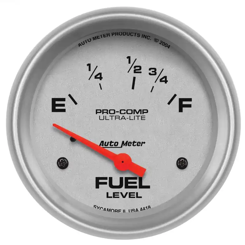 Hassle-Free Returns Autometer 2-5/8" Fuel Level 16-158 ohm Air-Core Ultra-Lite