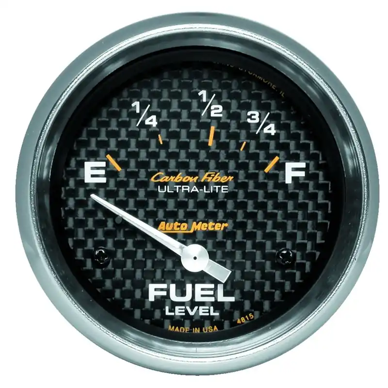 Autometer 2-5/8" Fuel Level 73-10 ohm Air-Core Carbon Fiber Professional Grade