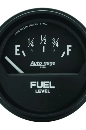 Save Now Autometer 2-5/8" Fuel Level 73-10 ohm Short Sweep Autogage