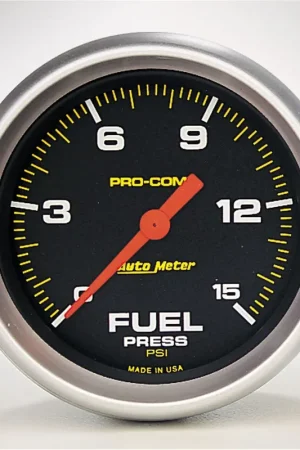Limited Offer Autometer 2-5/8" Fuel Pressure 0-15 PSI Stepper Motor Pro-Comp