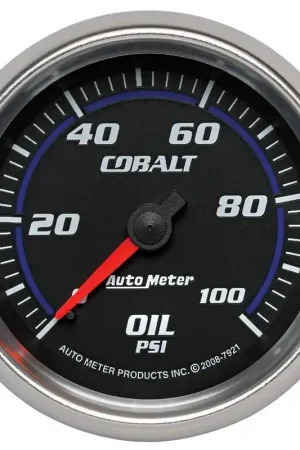 Autometer 2-5/8" Oil Pressure 0-100 PSI Mechanical Cobalt Place Order