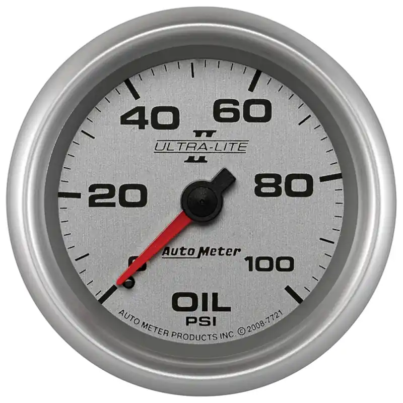 Instant Buy Autometer 2-5/8" Oil Pressure 0-100 PSI Mechanical Ultra-Lite II