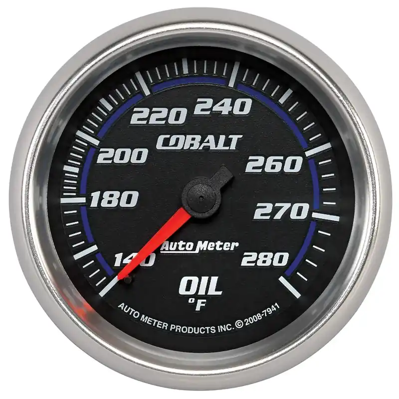 Autometer 2-5/8" Oil Temperature 140-280 °F 6 Ft. Mechanical Cobalt Buy Today