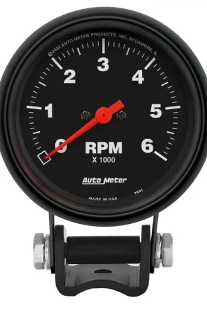 Autometer 2-5/8" Pedestal Tachometer 0-6,000 RPM Z-Series Big Sale