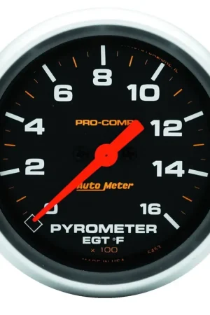 Autometer 2-5/8" Pyrometer 0-1600 °F Stepper Motor Pro-Comp Bargain