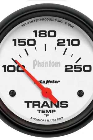 Price Drop Autometer 2-5/8" Transmission Temperature 100-250 °F Air-Core Phantom