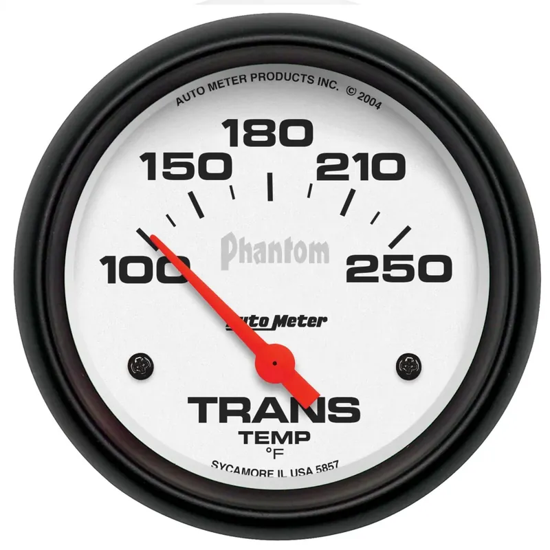 Price Drop Autometer 2-5/8" Transmission Temperature 100-250 °F Air-Core Phantom