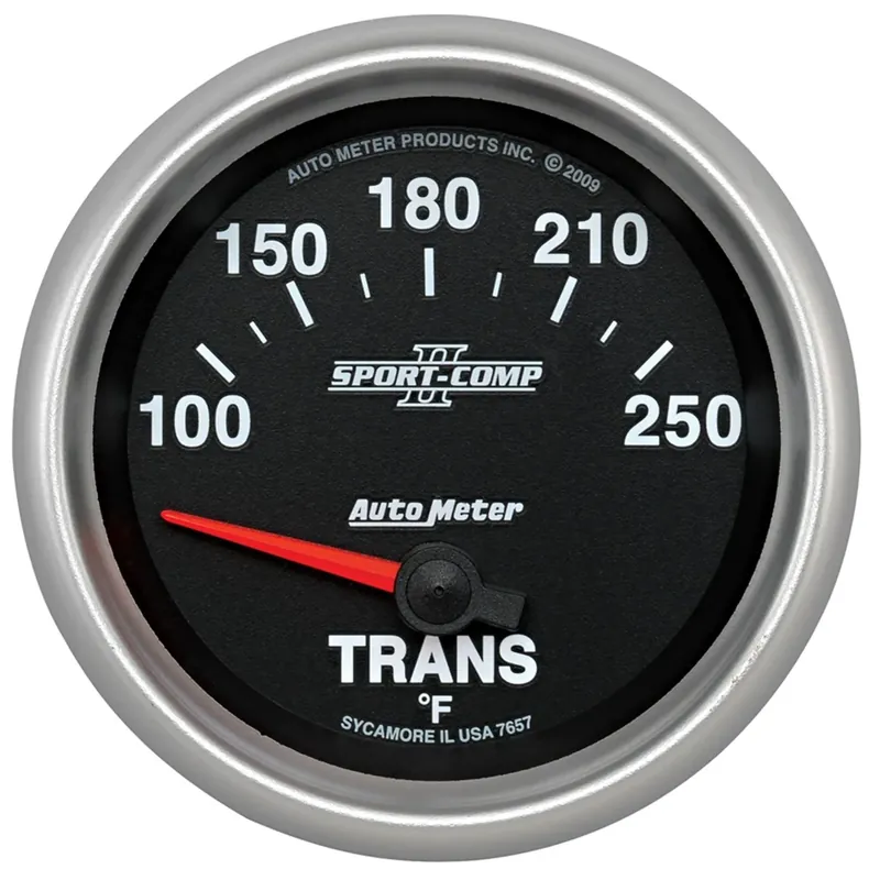 Order Now Autometer 2-5/8" Transmission Temperature 100-250 °F Air-Core Sport-Comp II