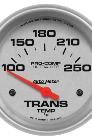 Autometer 2-5/8" Transmission Temperature 100-250 °F Air-Core Ultra-Lite Super Sale